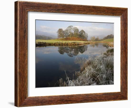 River Brathay in Winter, Near Elterwater, Lake District, Cumbria, England, United Kingdom-Steve & Ann Toon-Framed Photographic Print