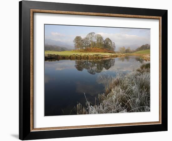 River Brathay in Winter, Near Elterwater, Lake District, Cumbria, England, United Kingdom-Steve & Ann Toon-Framed Photographic Print