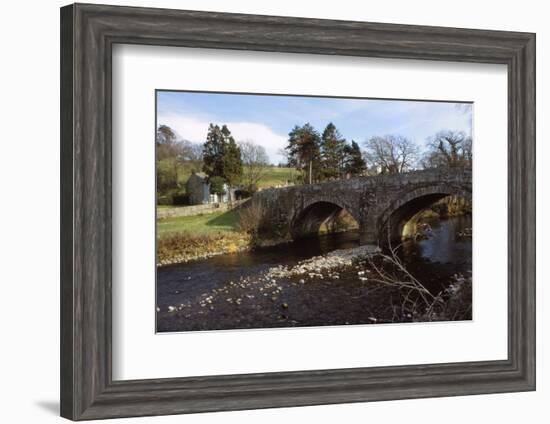 River Caldew and Road Bridge at Sebergham, Cumberland, 20th century-CM Dixon-Framed Photographic Print