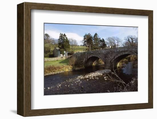 River Caldew and Road Bridge at Sebergham, Cumberland, 20th century-CM Dixon-Framed Photographic Print