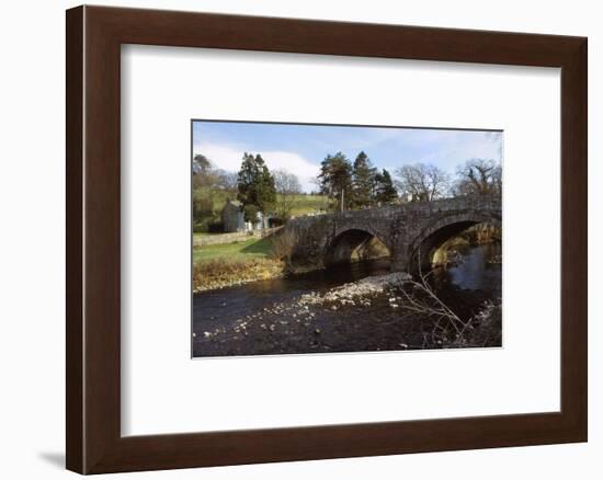 River Caldew and Road Bridge at Sebergham, Cumberland, 20th century-CM Dixon-Framed Photographic Print