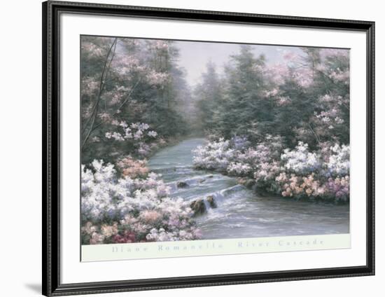 River Cascade-Diane Romanello-Framed Art Print