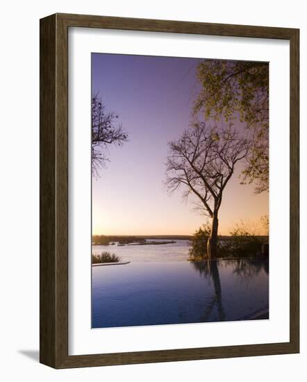 River Club Lodge, Sunset on Zambesi River, Zambia, Africa-Pitamitz Sergio-Framed Photographic Print