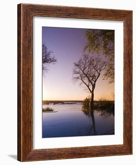 River Club Lodge, Sunset on Zambesi River, Zambia, Africa-Pitamitz Sergio-Framed Photographic Print