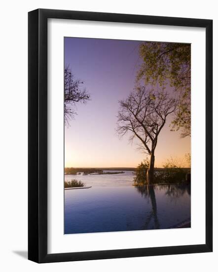 River Club Lodge, Sunset on Zambesi River, Zambia, Africa-Pitamitz Sergio-Framed Photographic Print