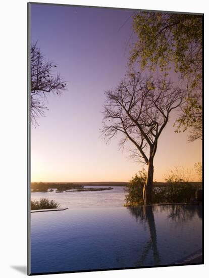 River Club Lodge, Sunset on Zambesi River, Zambia, Africa-Pitamitz Sergio-Mounted Photographic Print