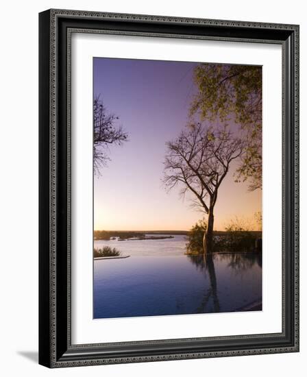 River Club Lodge, Sunset on Zambesi River, Zambia, Africa-Pitamitz Sergio-Framed Photographic Print