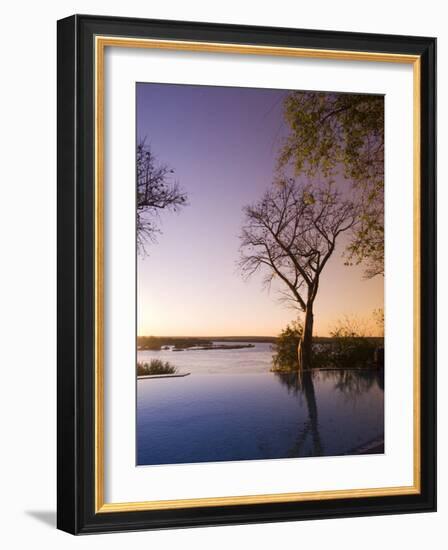 River Club Lodge, Sunset on Zambesi River, Zambia, Africa-Pitamitz Sergio-Framed Photographic Print