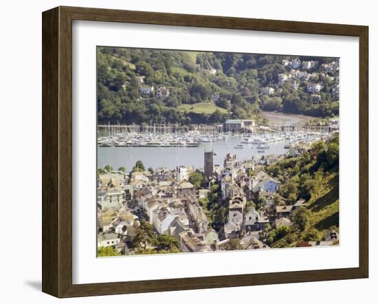 River Dart Estuary, Dartmouth, South Hams, Devon, England, United Kingdom-David Hughes-Framed Photographic Print