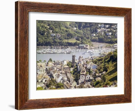 River Dart Estuary, Dartmouth, South Hams, Devon, England, United Kingdom-David Hughes-Framed Photographic Print