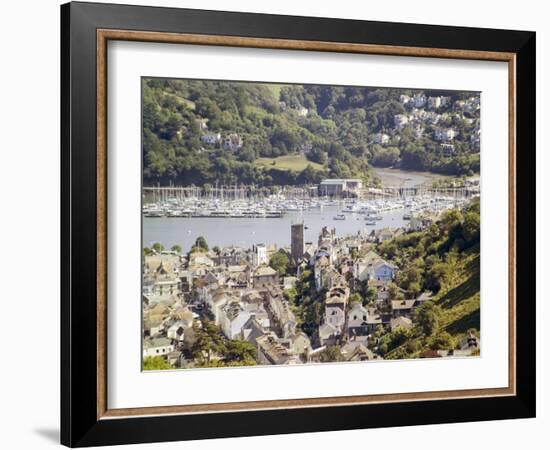 River Dart Estuary, Dartmouth, South Hams, Devon, England, United Kingdom-David Hughes-Framed Photographic Print