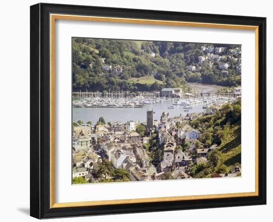 River Dart Estuary, Dartmouth, South Hams, Devon, England, United Kingdom-David Hughes-Framed Photographic Print