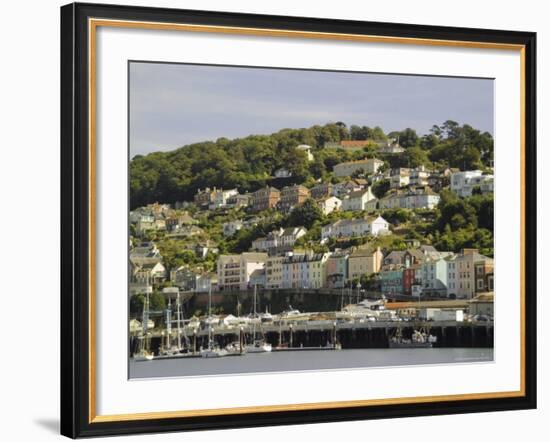 River Dart Estuary, Dartmouth, South Hams, Devon, England, United Kingdom-David Hughes-Framed Photographic Print