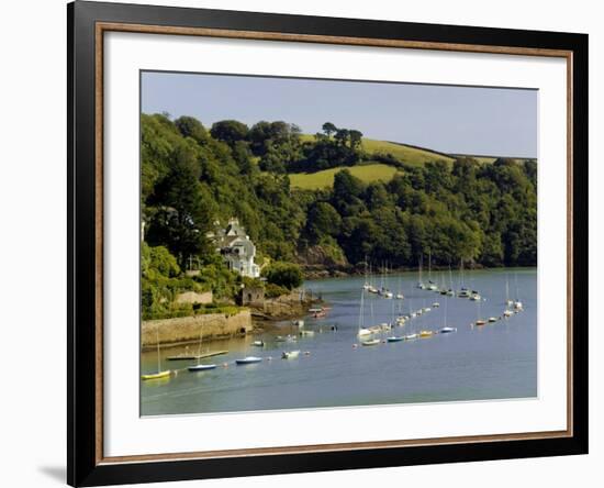 River Dart Estuary, Dartmouth, South Hams, Devon, England, United Kingdom-David Hughes-Framed Photographic Print