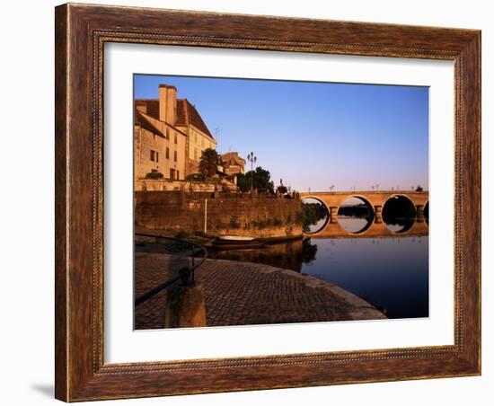 River Dordogne at Bergerac, Dordogne, Aquitaine, France-David Hughes-Framed Photographic Print