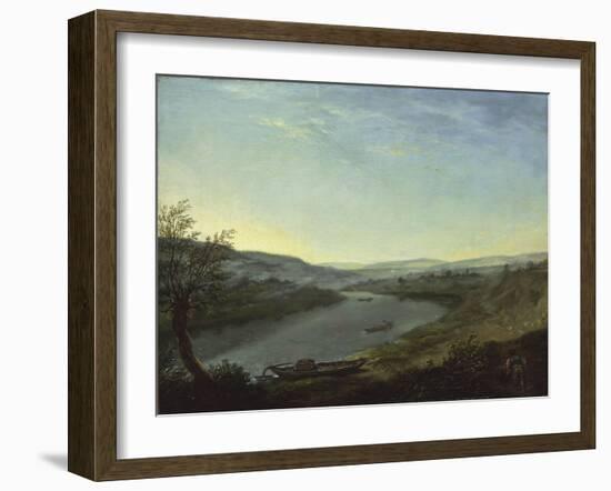 River Elbe Near Blasewitz-Anton Graff-Framed Giclee Print