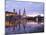 River Elbe, Skyline with Bruhlsche Terrasse, Hofkirche and Semper Opera, Dresden, Saxony, Germany, -Hans Peter Merten-Mounted Photographic Print