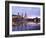 River Elbe, Skyline with Bruhlsche Terrasse, Hofkirche and Semper Opera, Dresden, Saxony, Germany, -Hans Peter Merten-Framed Photographic Print