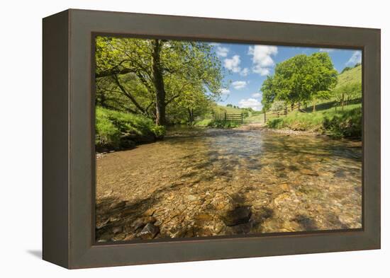 River Exe, Near Winsford, Exmoor National Park, Somerset, UK-Ross Hoddinott-Framed Premier Image Canvas