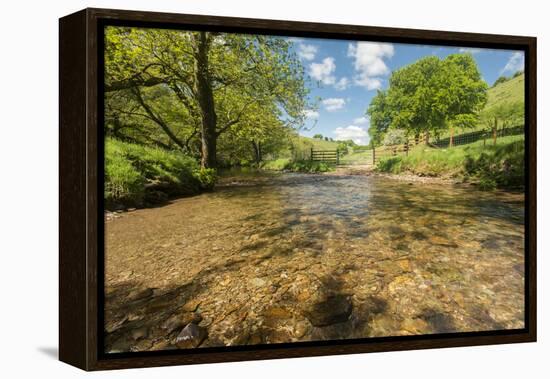 River Exe, Near Winsford, Exmoor National Park, Somerset, UK-Ross Hoddinott-Framed Premier Image Canvas