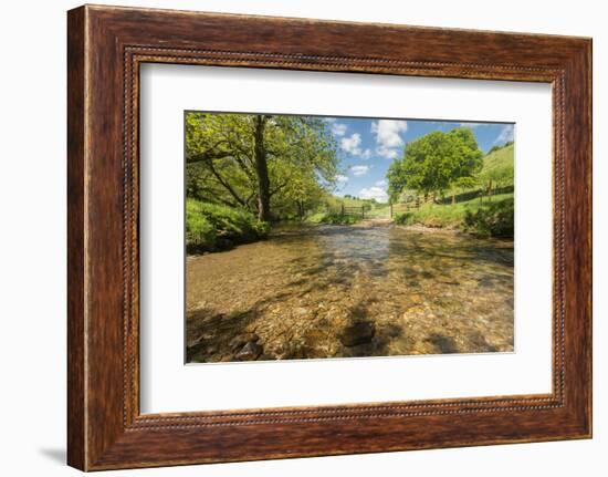 River Exe, Near Winsford, Exmoor National Park, Somerset, UK-Ross Hoddinott-Framed Premium Photographic Print