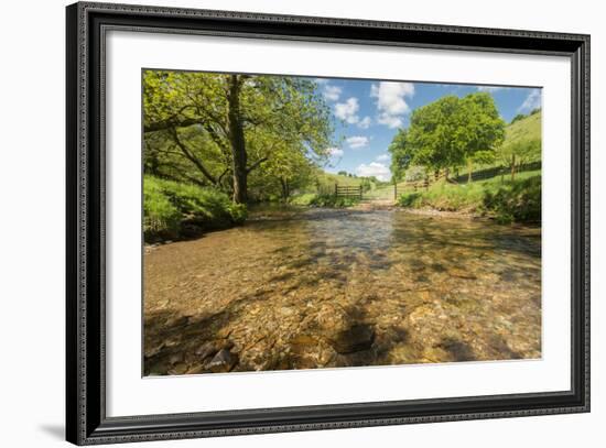 River Exe, Near Winsford, Exmoor National Park, Somerset, UK-Ross Hoddinott-Framed Photographic Print