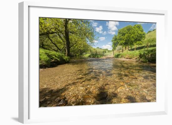 River Exe, Near Winsford, Exmoor National Park, Somerset, UK-Ross Hoddinott-Framed Photographic Print