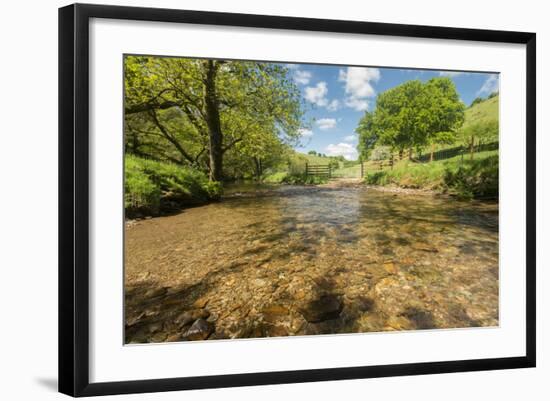 River Exe, Near Winsford, Exmoor National Park, Somerset, UK-Ross Hoddinott-Framed Photographic Print