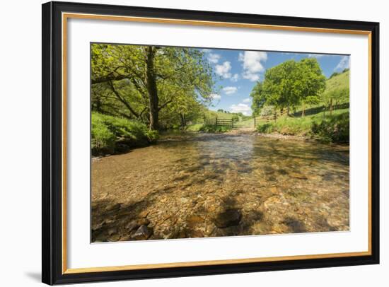 River Exe, Near Winsford, Exmoor National Park, Somerset, UK-Ross Hoddinott-Framed Photographic Print
