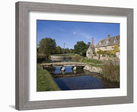 River Eye, Lower Slaughter Village, the Cotswolds, Gloucestershire, England, United Kingdom, Europe-Roy Rainford-Framed Photographic Print