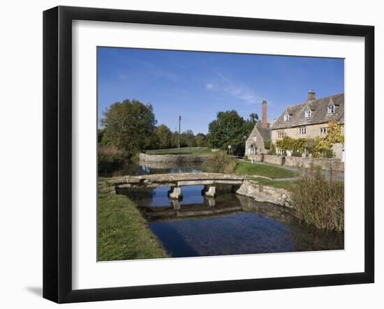 River Eye, Lower Slaughter Village, the Cotswolds, Gloucestershire, England, United Kingdom, Europe-Roy Rainford-Framed Photographic Print