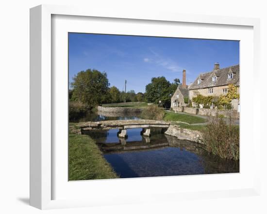 River Eye, Lower Slaughter Village, the Cotswolds, Gloucestershire, England, United Kingdom, Europe-Roy Rainford-Framed Photographic Print