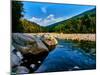River flowing through a forest, Swift River, Kancamagus Highway, White Mountain National Forest...-null-Mounted Photographic Print
