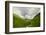 River Flowing through a Valley in the Scottish Highlands, the Mountains are Covered in Clouds-unkreatives-Framed Photographic Print