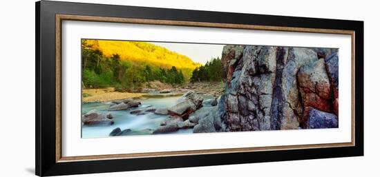River flowing through rocks, Black River, St. Francois County, Missouri, USA-null-Framed Photographic Print