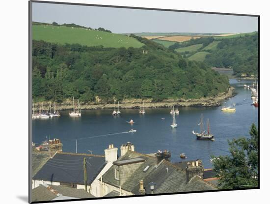 River Fowey and Forest Area of Hall Walk, Q Monument Visible Through Trees, Cornwall, England-Ken Gillham-Mounted Photographic Print