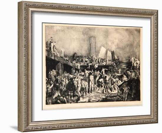 River-Front, 1923-24-George Wesley Bellows-Framed Giclee Print