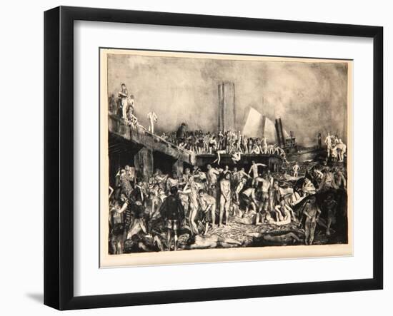 River-Front, 1923-24-George Wesley Bellows-Framed Giclee Print