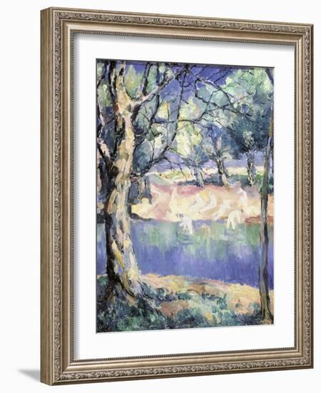 River in the Forest, c.1908-Kasimir Malevich-Framed Giclee Print