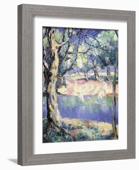 River in the Forest, c.1908-Kasimir Malevich-Framed Giclee Print