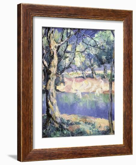 River in the Forest, c.1908-Kasimir Malevich-Framed Giclee Print