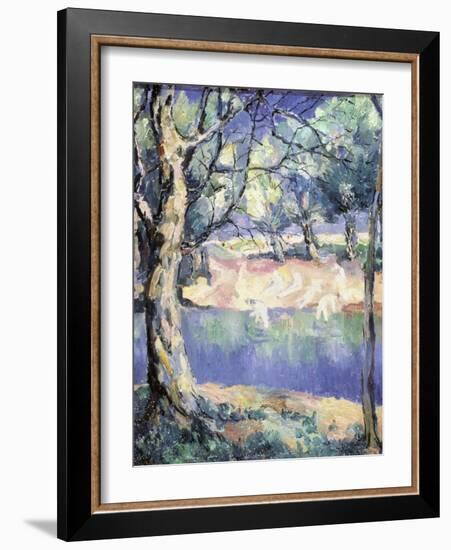 River in the Forest, c.1908-Kasimir Malevich-Framed Giclee Print