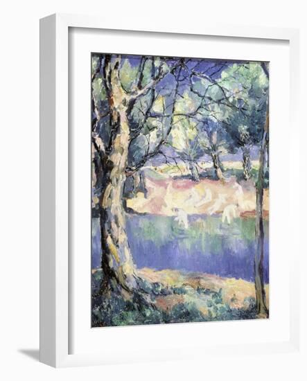 River in the Forest, c.1908-Kasimir Malevich-Framed Giclee Print