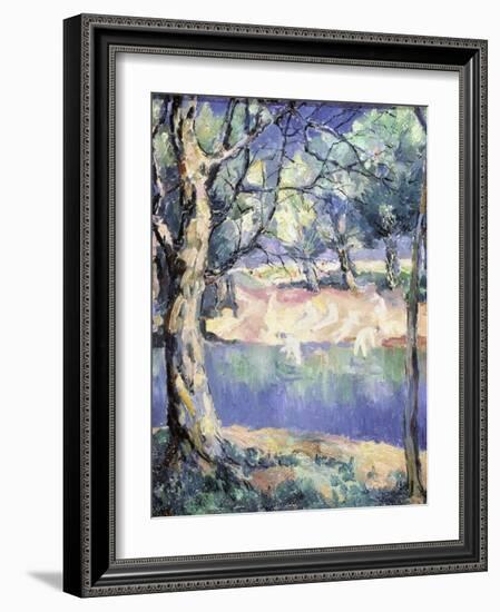 River in the Forest, c.1908-Kasimir Malevich-Framed Giclee Print