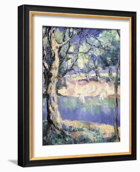 River in the Forest, c.1908-Kasimir Malevich-Framed Giclee Print