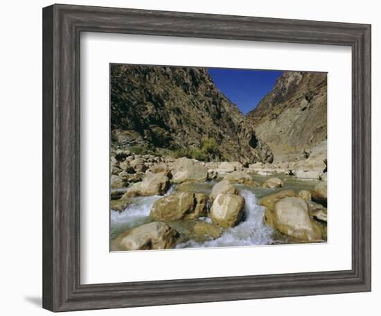 River in the Khyber Pass, Afghanistan-Christina Gascoigne-Framed Photographic Print