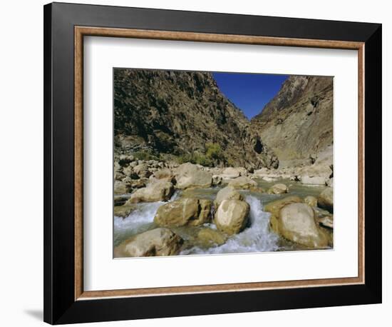 River in the Khyber Pass, Afghanistan-Christina Gascoigne-Framed Photographic Print