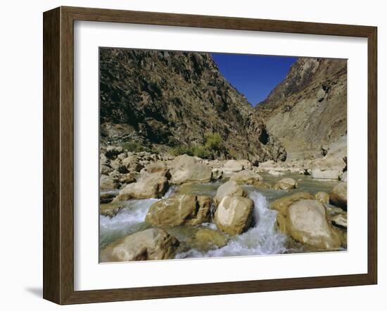 River in the Khyber Pass, Afghanistan-Christina Gascoigne-Framed Photographic Print