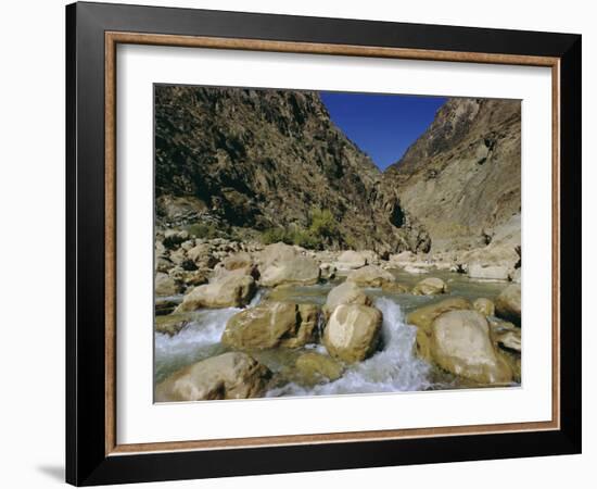 River in the Khyber Pass, Afghanistan-Christina Gascoigne-Framed Photographic Print