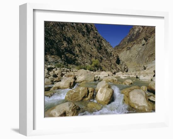 River in the Khyber Pass, Afghanistan-Christina Gascoigne-Framed Photographic Print